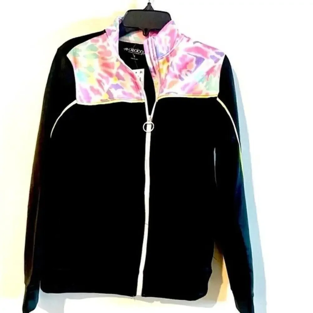 New Ideology Girls Tie Dye Jacket,  long sleeve girls sweaters size 14